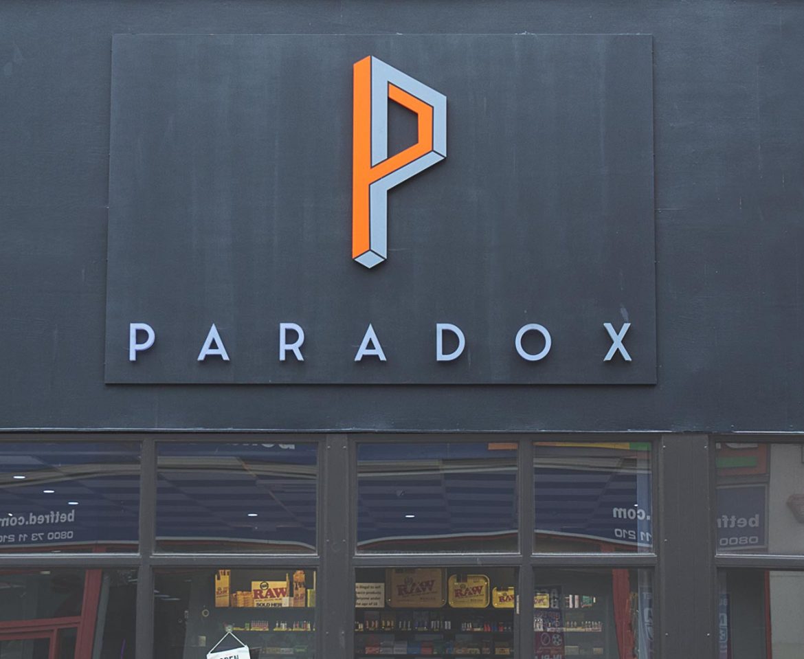 Portfolio - Paradox - Shop Sign