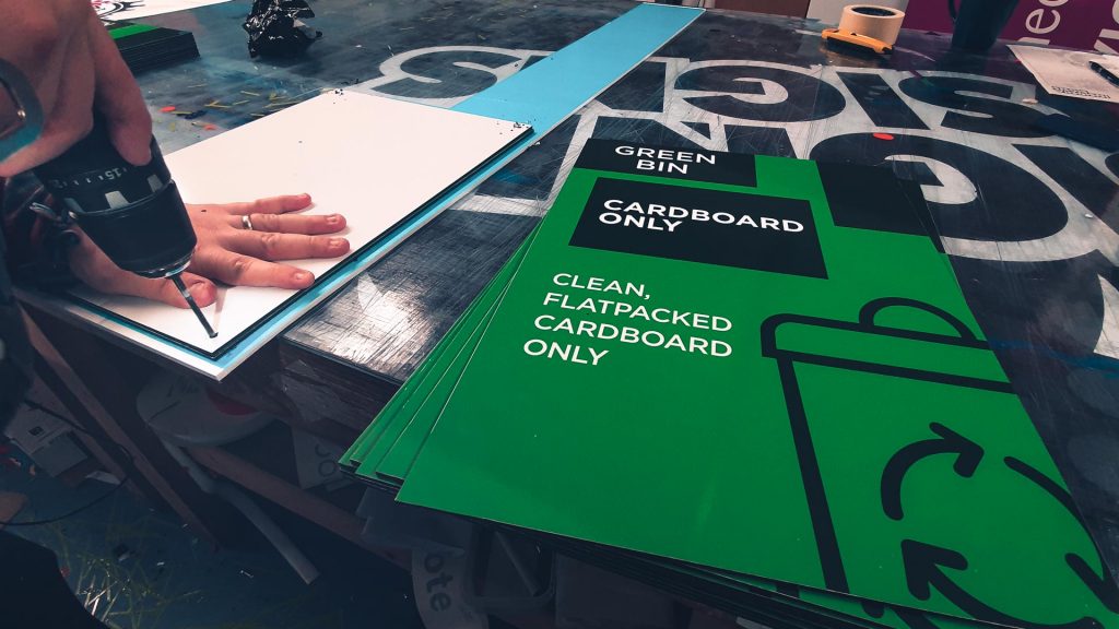 Portfolio - Castlepoint Green Bin Print - Insignia Signs