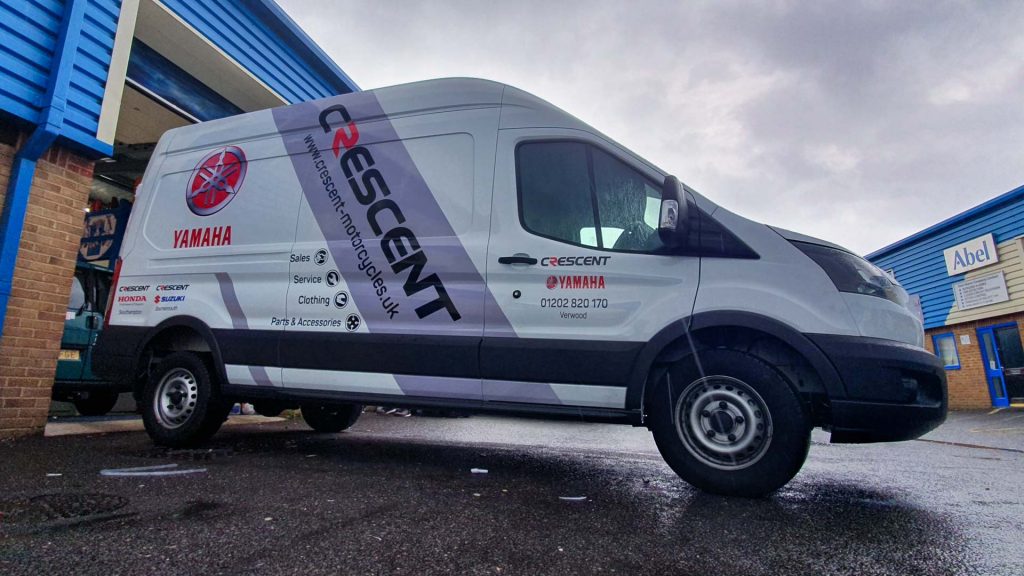 Portfolio - Crescent Motorcycles Van Vehicle Wrap