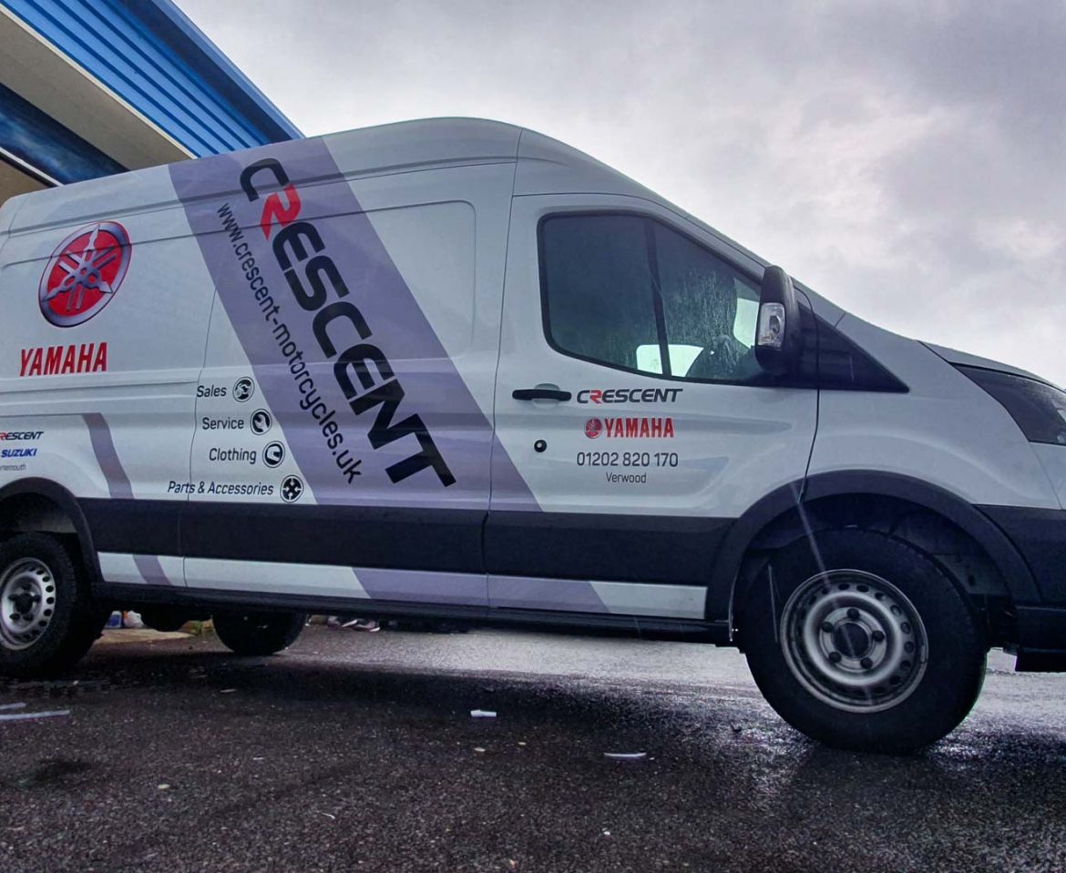 Portfolio - Crescent Motorcycles Van Vehicle Wrap