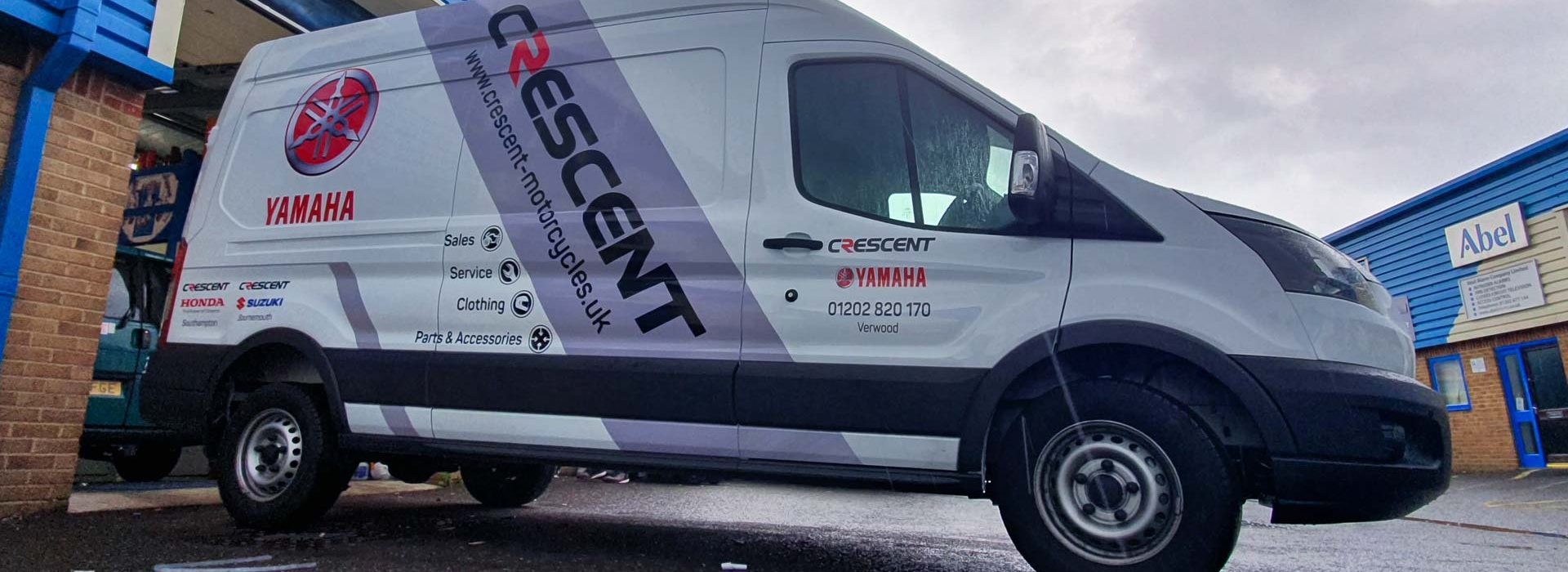 Portfolio - Crescent Motorcycles Van Vehicle Wrap