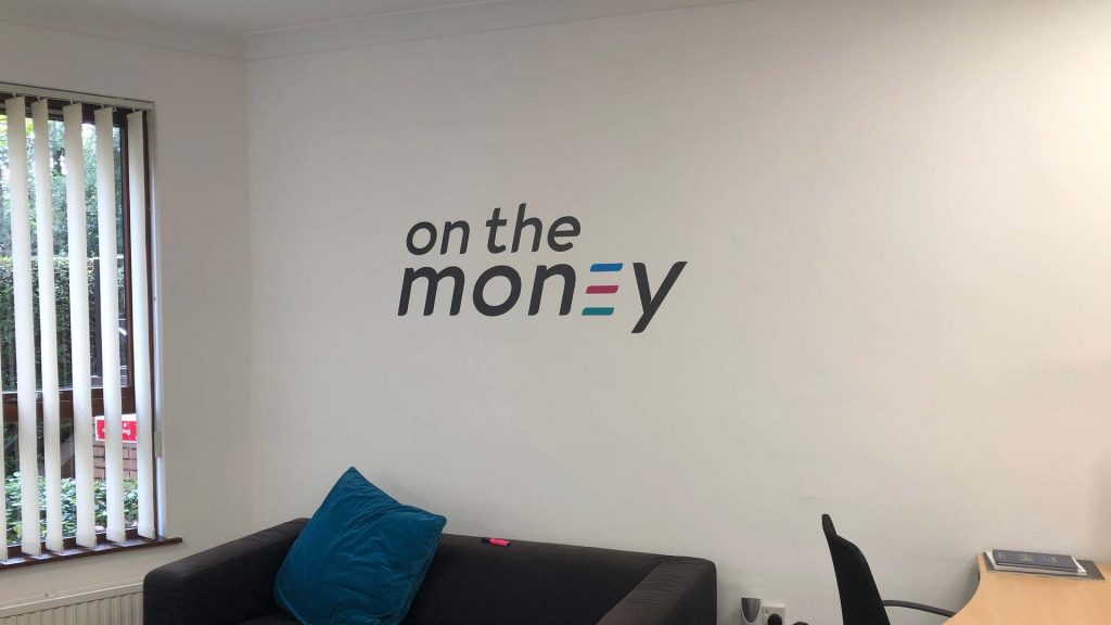 Portfolio - On the Money Wall Graphic