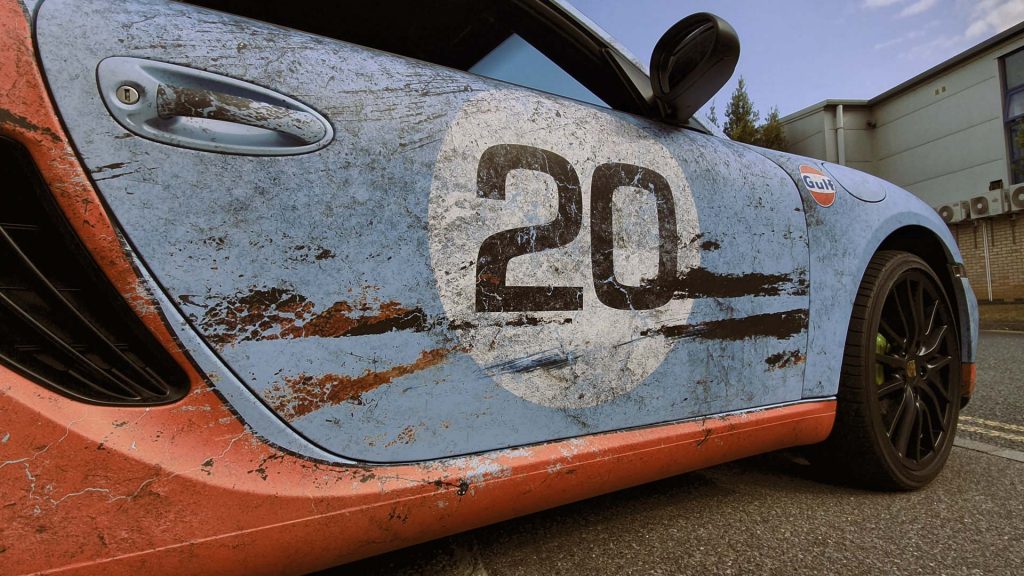 Portfolio - Porsche Gulf Car Vehicle Wrap - Car Door