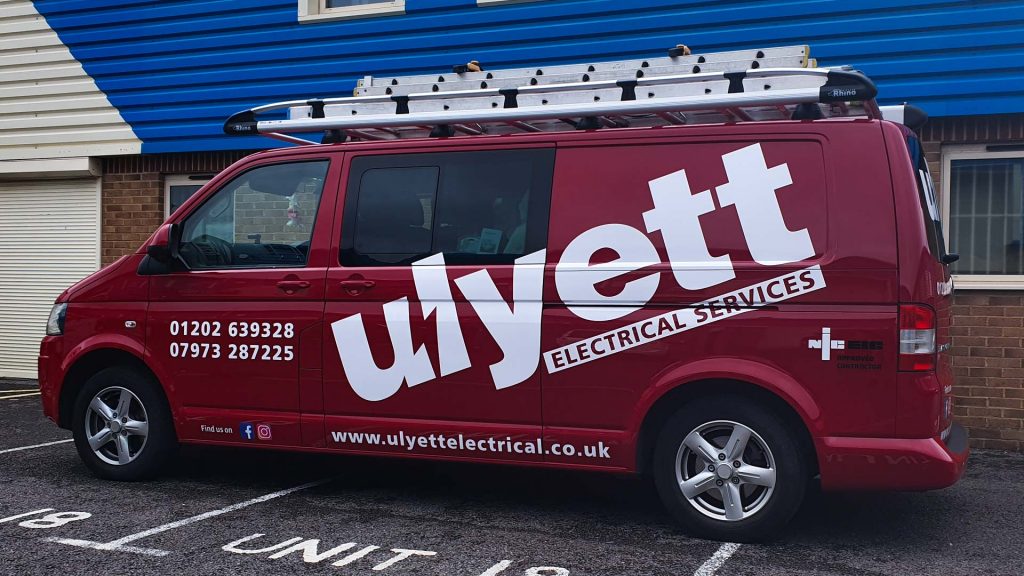Portfolio - Uylett Electrical Services Van Vehicle Wrap