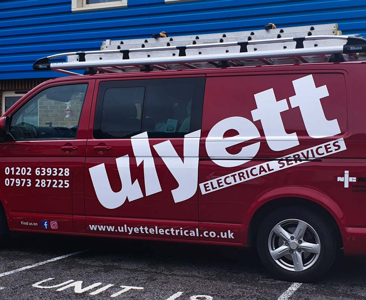 Portfolio - Uylett Electrical Services Van Vehicle Wrap