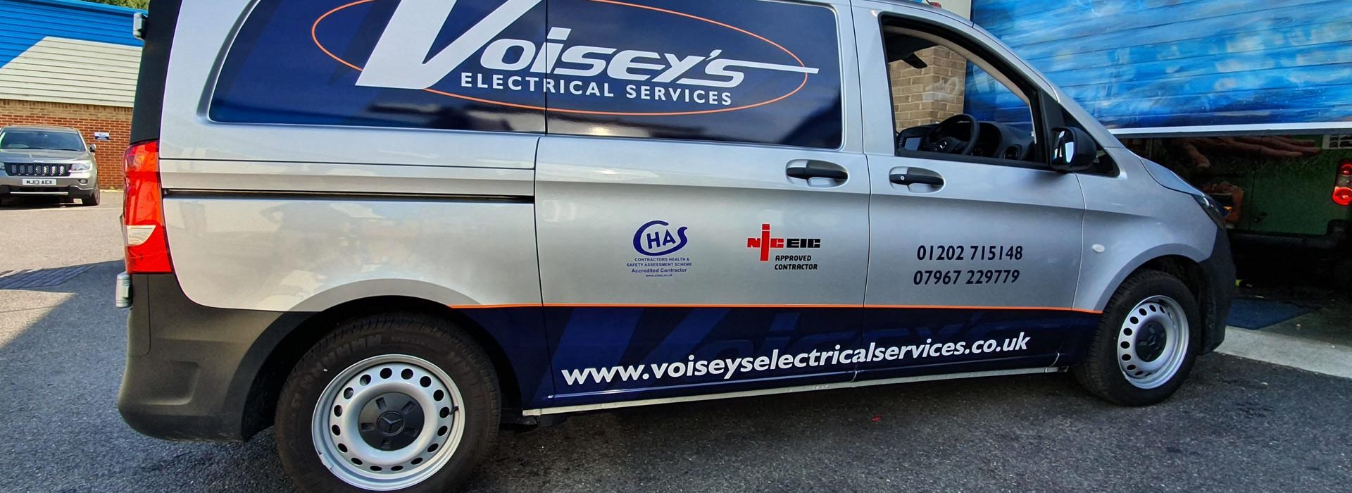 Portfolio - Voiseys Electrical Services Van Vehicle Wrap - Insignia Signs