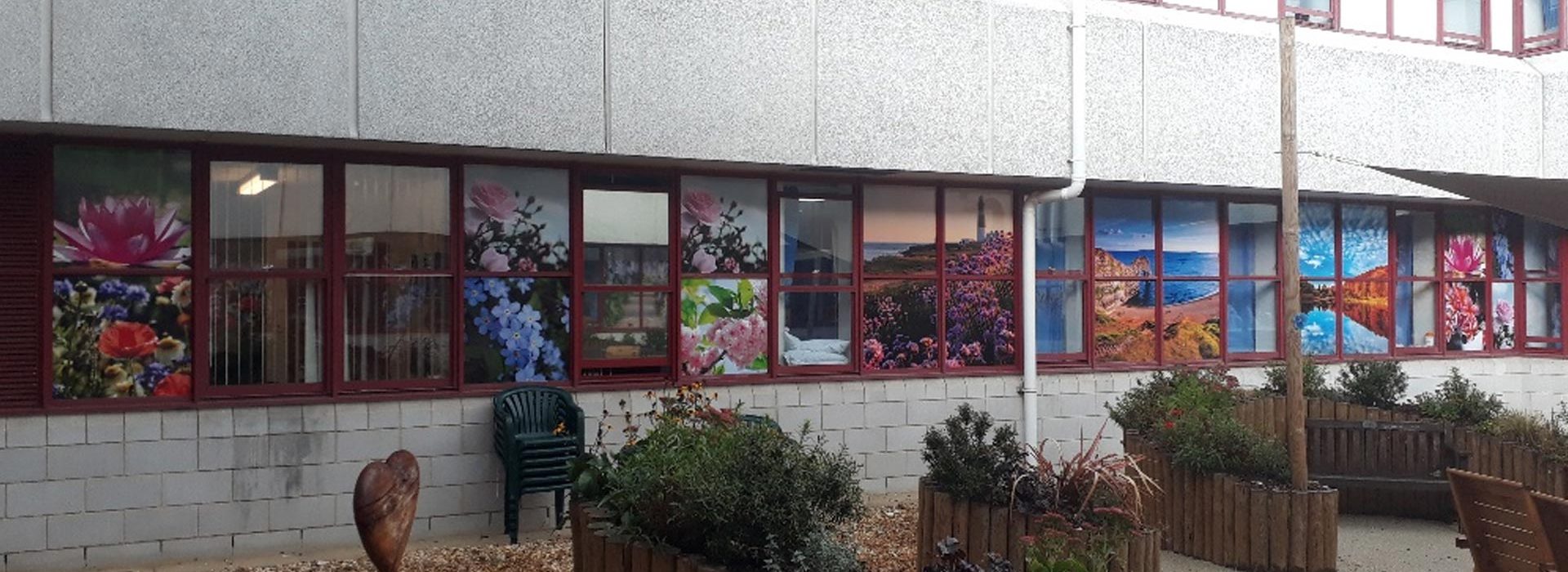 Portfolio - Bournemouth Hospital Flower Window Prints - Insignia Signs