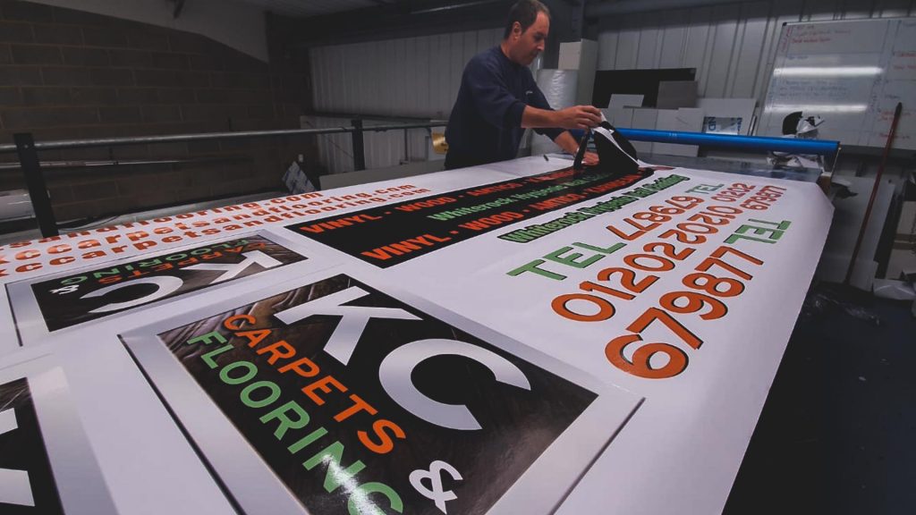 Portfolio - KC Carpets & Flooring Print - Insignia Signs