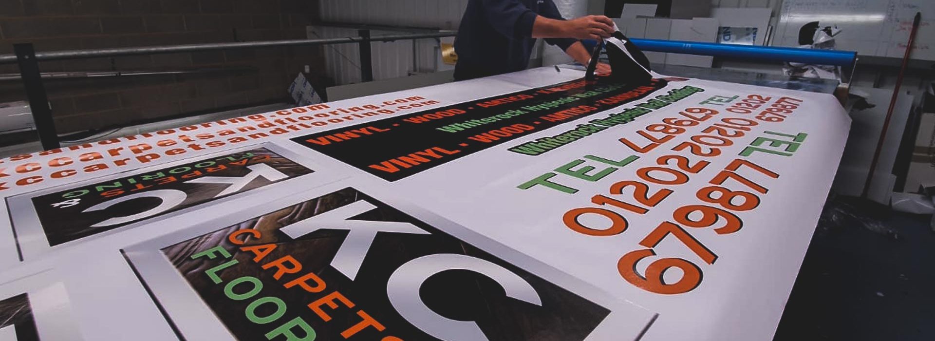 Portfolio - KC Carpets & Flooring Print - Insignia Signs