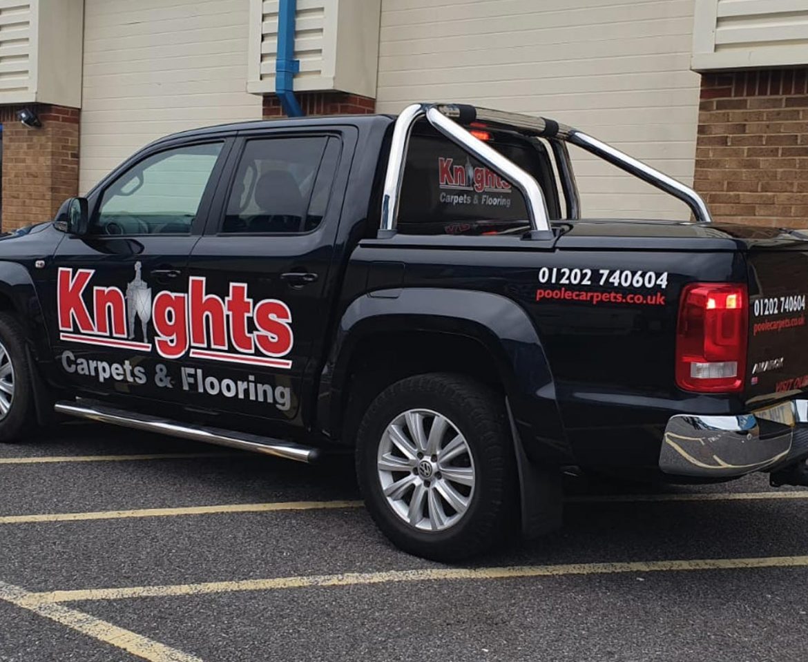 Portfolio - Knights Carpets and Flooring Van Wrap - Insignia Signs
