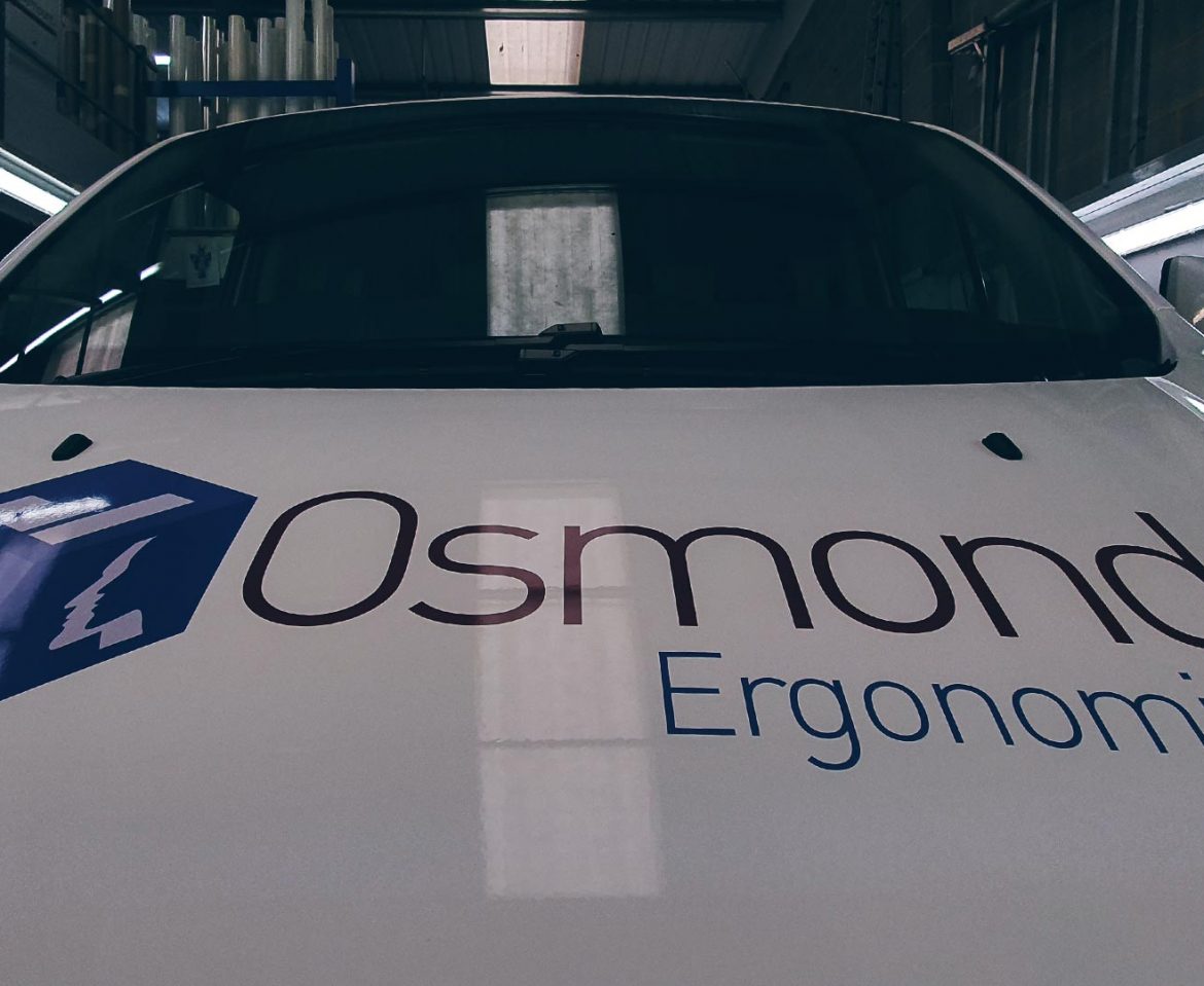Portfolio - Osmond Ergonomics Van Wrap Bonnet - Insignia Signs