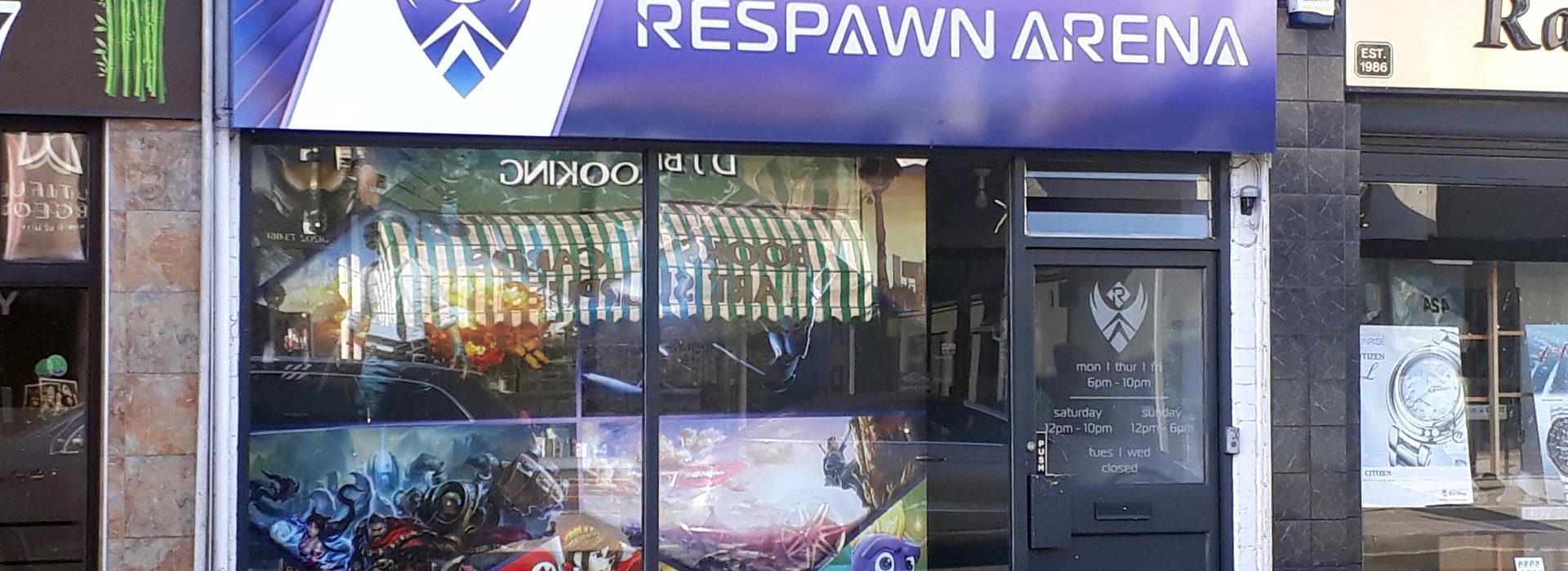 Portfolio - Respawn Arena Shop Sign - Insignia Signs