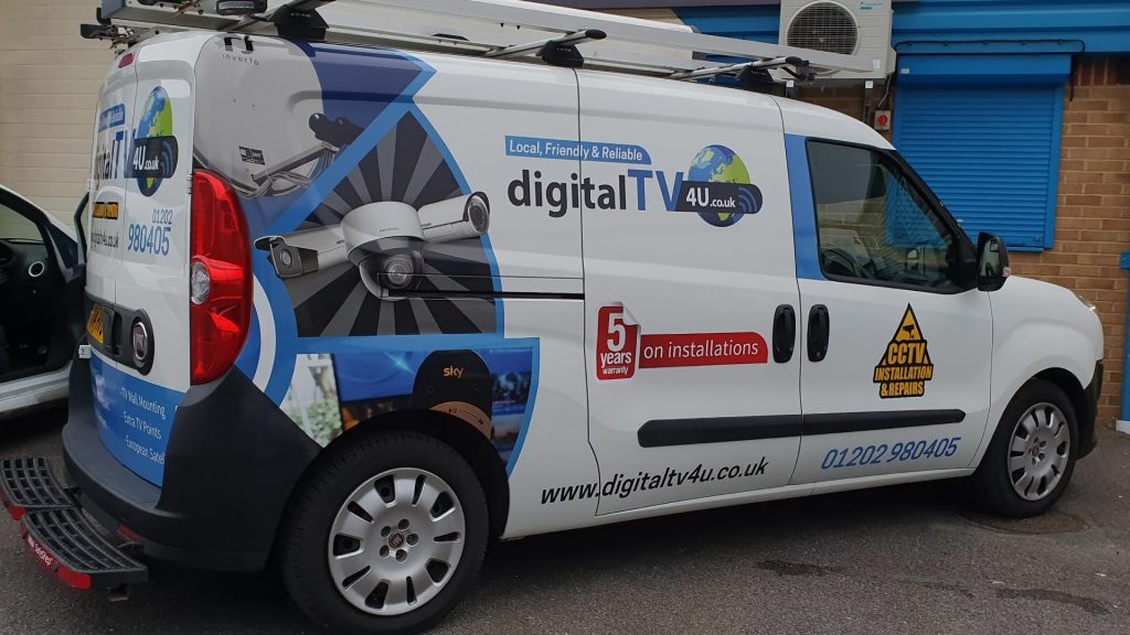 Digital TV 4 U Van Wrap - Insignia Signs Portfolio Poole Bournemouth